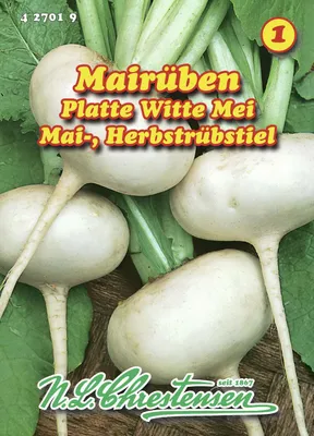 Produktbild von Mairübe Platte Witte Mei | Mairübensamen von N.L. Chrestensen