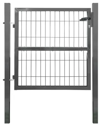 Produktbild von Gartentor Gartentür Zauntür Zauntor Gartenpforte Quadratrohr Anthrazit Grün mit Schloss V2Aox, Farbe / Türhöhe:Anthrazit / 100 cm