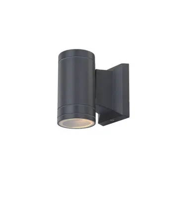 Produktbild von Globo Lighting Außenleuchte Aluminium Druckguss grau, Glas klar, Richtung Lichtschein: abwärts, IP44, BxH: 65x128mm, AL: 108mm, inkl. 1x GU10 LED 4.5W 230V, 355lm Source, 340lm Output, 3000K