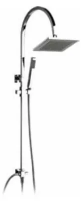 Produktbild von Demm Duschsystem Set mit Handbrause Duschset Regenbrause für den Anschluß an einer Unterputzarmatur oder Aufputzarmatur 15 x 145 x 15832, 61455.C