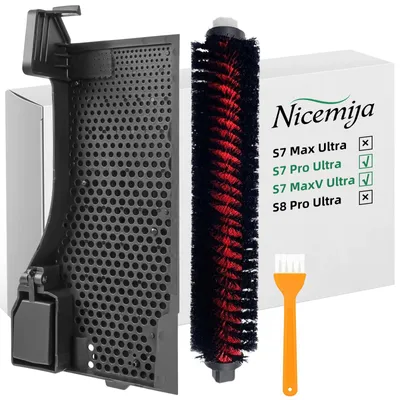 Produktbild von Wasserfilter und Reinigungsbürste für Saugroboter-Reinigungsstation - Ersatzteil-Set für S7 MaxV Ultra und S7 Pro Ultra