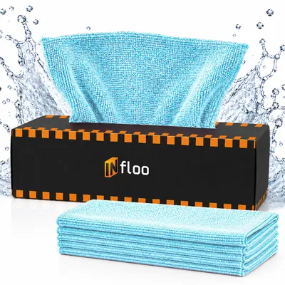 Produktbild von Mikrofasertücher Box 20x20 cm 20 Stück Reinigungstücher Auto Haushalt