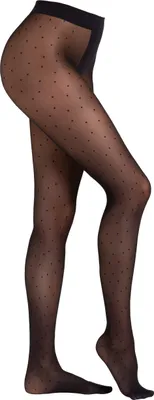 Produktbild von Camano Feinstrumpfhose mit dezentem Punktemuster Black S