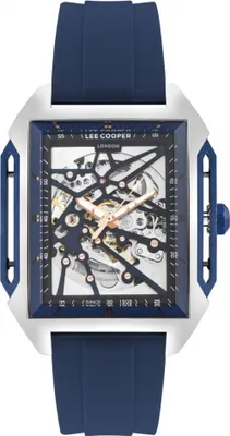 Produktbild von Herrenuhr LEE COOPER LC07900.359 in Marineblau mit Fashion-Skelett