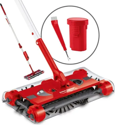 Produktbild von Clean Maxx Clean Maxx Akku-Besen Kehrmaschine G2, 7,2V rot