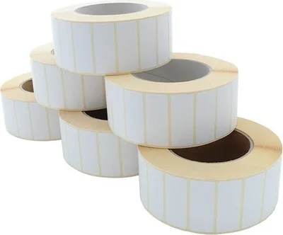 Image de Rouleau d'étiquettes - transfert thermique, 50 x 20mm, D135mm, noyau 76, 3000 étiquettes/rouleau, permanent