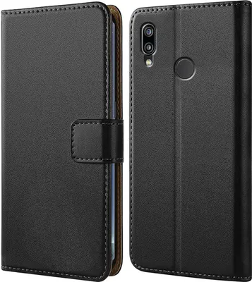 Produktbild von Handy Tasche für Huawei P20 Lite Schutzhülle Bookstyle Etui Klapphülle Wallet Flip Cover Case Schwarz
