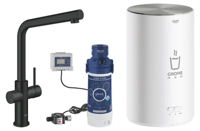 Produktbild von GROHE Red Duo, Standard, Schwarz, Hebelgriffe, Einzelbild, Typ L, Keramik