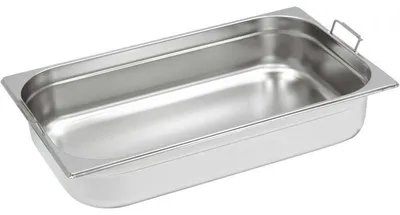 Produktbild von Gastronormbehälter mit Fallgriffen, Serie Basic, GN 1/1, H. 100 mm
