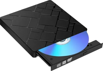 Obrázok produktu pre ZELURXX Externá DVD napaľovačka, prenosná CD DVD mechanika, tenká externá DVD-RW, rýchlosť napaľovania 8X, kompatibilná s Windows/Linux