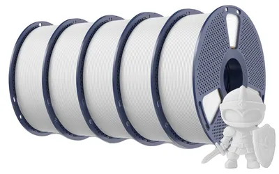 Obrázok produktu pre 3D tlačový filament, vysoká pevnosť, ekologický materiál, 5 kg, biela farba