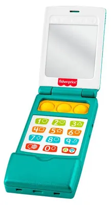 Immagine prodotto di Fisher Price Cellulare "Ridi e impara" multilingue verde  Bambini verde Taglia unica