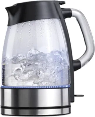 Produktbild von Korkmaz Retro-Wasserkocher 1,7?L mit ergonomischem Griff im Glasdesign