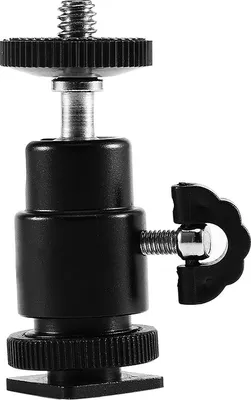 Produktbild von Kamera Stativ 1/4 Heißschuhadapter Blitzleuchte Halterhalterhalter Mount Cradle Ball Head mit Schloss