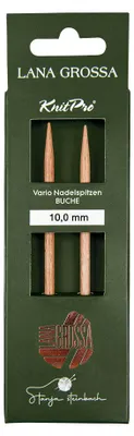 Produktbild von Lana Grossa Knit Pro Nadelspitzen VARIO LANG Buche Tanja Steinbach Edition, Durchmesser:Ø 10.0 mm