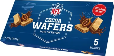Produktbild von NFL Waffeln mit Kakaocreme 225g (5x45g)