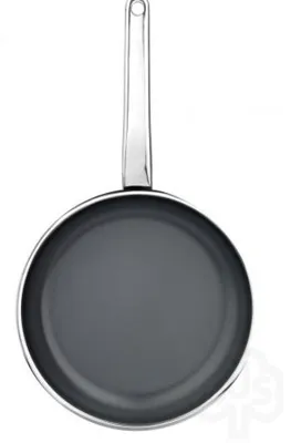 Produktbild von Schulte-Ufer RIO 695824I Bratpfanne, 24 cm max. Durchmesser, Edelstahl, Induktionsherd-geeignet, Antihaftbeschichtung