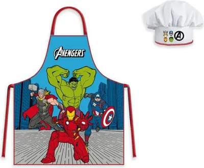 Produktbild von Kochschürze für Jungen mit Mütze – Avengers/Helden