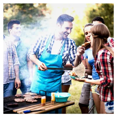 Produktbild von Großer BBQ-Ölpinsel mit langem Holzgriff, hitzebeständig, aus reinem Baumwollkopf, Grill- und Küchenpinsel für Saucen und Öl zum Backen und Grillen