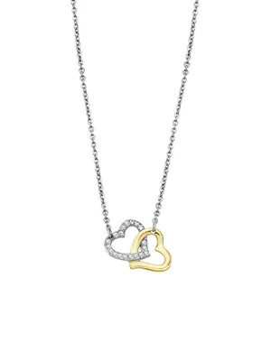 Image de Collier romantique en acier bicolore Coeur de femme LS2117-1 / 1