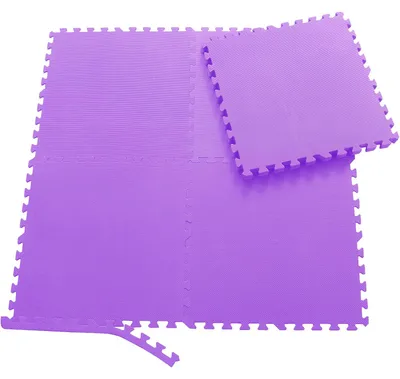 Produktbild von Sporttrend 24® 18 Schutzmatten ohne Randstücke Set Lila 60x60x1cm | 6,48qm | Bodenschutzmatte Unterlegmatte Puzzlematte für Fitnessgeräte Sportgeräte