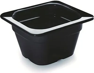 Zdjęcie produktu dla LACOR SCHWARZ BEHALTER Melamina GN 1/6X65MM, Czarny, 17 x 16 x 7 cm