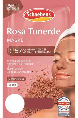 Produktbild von Schaebens Sonderedition Rosa Tonerde Maske Inhalt 2 x 5 ml