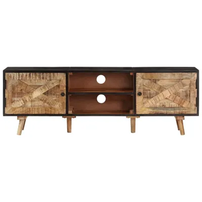 Zdjęcie produktu dla Szafka pod TV 140x30x46 cm Surowe drewno mango i lite drewno akacjowe