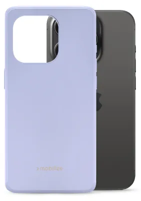 Produktbild von Mobilize Rubber Gelly iPhone 15 Pro Hülle – flexible TPU-Rückseite – Pastell-Lila