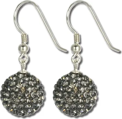 Produktbild von SilberDream grau Ohrringe Zirkonia Damen 925 Silber Ohrhänger GSO202