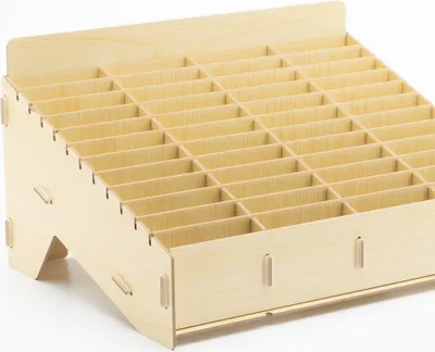 Image de Rangement en bois pour 48 smartphones