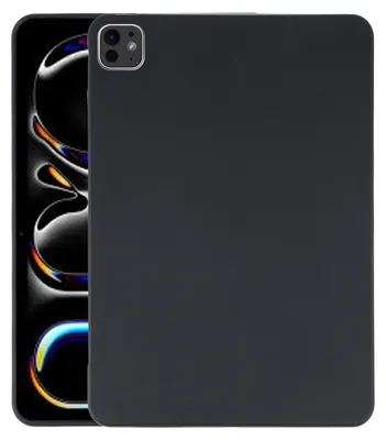 Image de Pour Apple iPad Pro 13 2024 Noir Tablet Housse TPU Silicone Cover Case