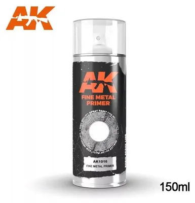 Produktbild von AK Interactive S.L. AK-1016 FINE METAL PRIMER SPRAY