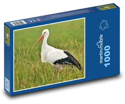 Zdjęcie produktu dla Puzzle 1000 Bocian na Letniej Łące - martinpuzzle