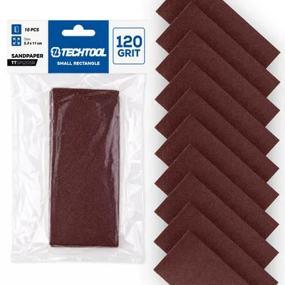 Produktbild von TECHTOOL TTSP120SR Schleifpapier P120 110 × 53 mm, 10 Stück