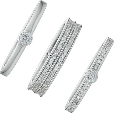 Produktbild von Jette - 87097056 - Ring - Damen - 925er Silber - rhodiniert poliert mit Zirkonia - Weite 55