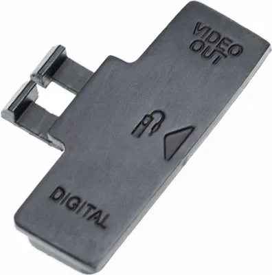 Produktbild von vhbw Kontaktabdeckung kompatibel mit Canon EOS Kiss Digital N, 350D Kamera für PC, Fernbedienungs-, VIDEO OUT und DIGITAL Anschluss - Gummi Schwarz