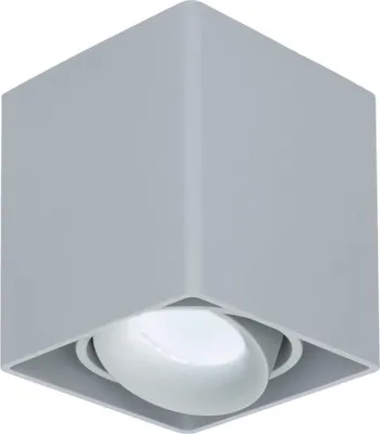 Image de HOFTRONIC - Spot LED en saillie carré 4W 345lm 6500K GU10 Gris dimmable inclinable
