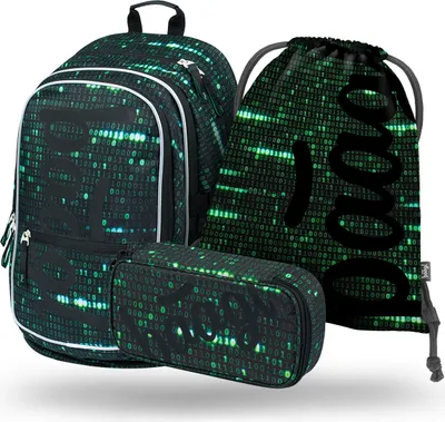 Obrázek produktu pro BAAGL SET 3 Core Numbers: batoh, penál, sáček