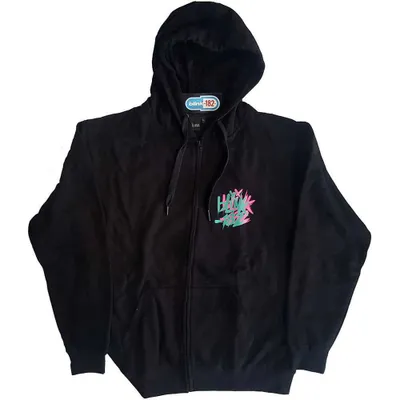 Immagine prodotto di Blink-182 Felpa con cappuccio con zip M Double Six Arrow Smiley Schwarz