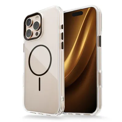 Obrázok produktu pre Puzdro Clear Thin Mag pre Apple iPhone 17 Pro 6,3" – čierna farba