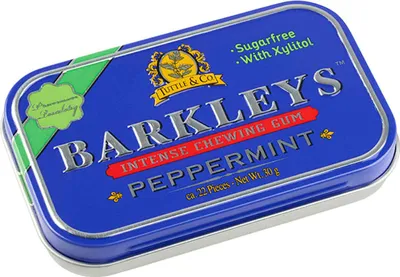 Zdjęcie produktu dla Barkleys Intense Peppermint Gum bezcukrowe pastylki do żucia 30g