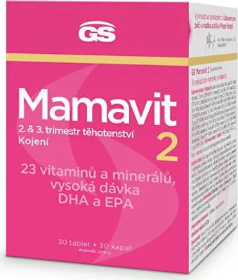 Immagine prodotto di GS Mamavit 2 Gravidanza e allattamento 30 compresse + 30 capsule