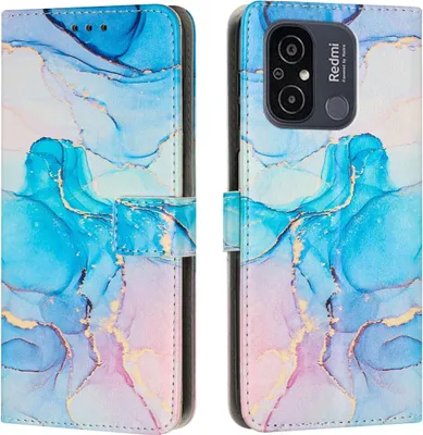 Productafbeelding van König Design hoesje, compatibel met kunstleer, telefoonhoesje - telefoonhoes roze/groen