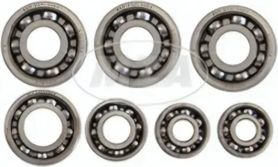 Immagine prodotto di Set: Motore cuscinetto a sfere, 7 pezzi - MZ RT125/2 - IWL SR56 Wiesel