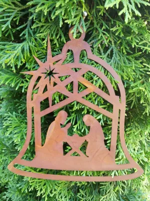 Immagine prodotto di Nobile campana arrugginita per la decorazione dell'albero di Natale