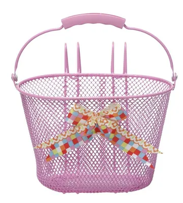 Immagine prodotto di Cestino per bicicletta Asti girls 8 litri 26 Cm acciaio rosa