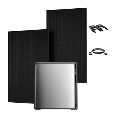 Produktbild von Powerness Balkonkraftwerk mit Speicher Ecoflow Stream Ultra X 3,84 kWh Speicher mit JA Solar 1000W Full Black Bifazial Solarmodule