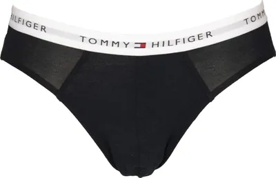 Zdjęcie produktu dla TH TOMMY HILFIGER Męskie slipy, widoczne elastyczne logo, bawełna i modal, numer artykułu UM0UM02605, krótkie majtki, rozmiar S – obwód w pasie 81–85 cm / 32–33,5 cala, 40% bawełna, 50% modal, 10% Elasthan