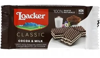 Produktbild von Kakaowaffel mit Milchfüllung 45g - Loacker